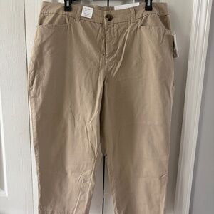 Croft & Barrow Capris, 16, Taupe